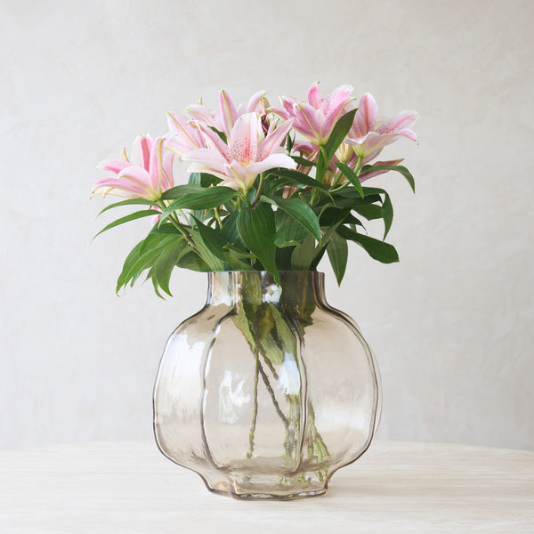 Tejeda Vase | Clear Light Brown