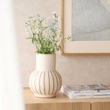Ulloa Ceramic Vase | Matt Sand and Brown