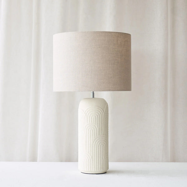 Diego Table Lamp | Ecru (43cm) - Originals Furniture