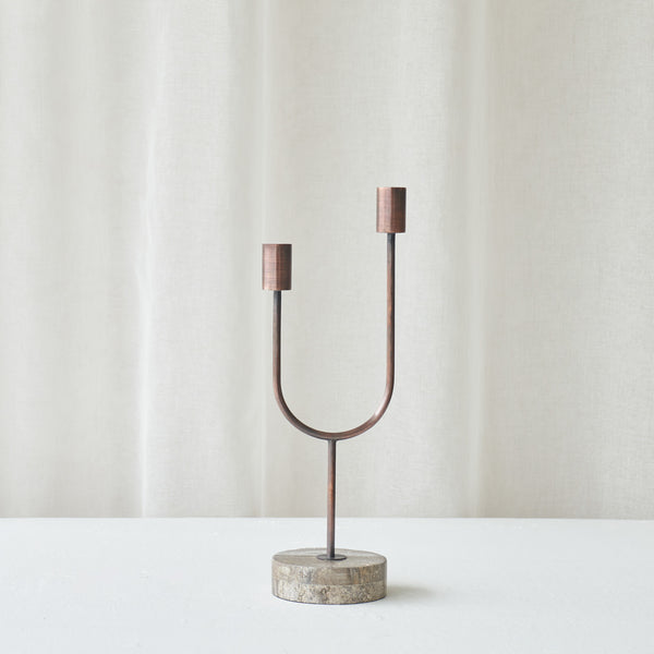 Florike Candle Holder | Antique Bronze