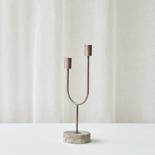 Florike Candle Holder | Antique Bronze