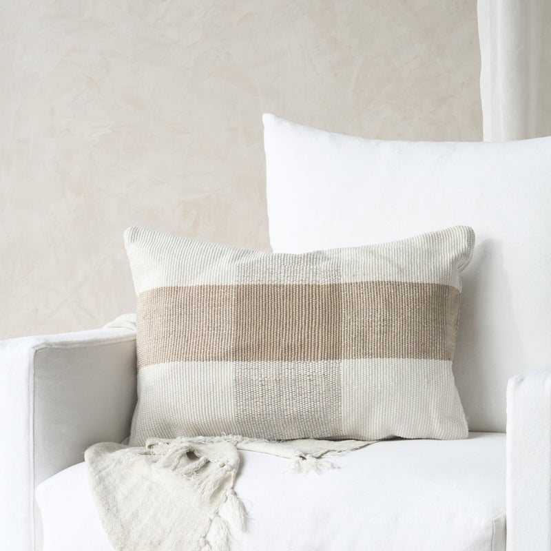 Kinley Lumbar Outdoor Cushion | Almond (40 x 60cm)
