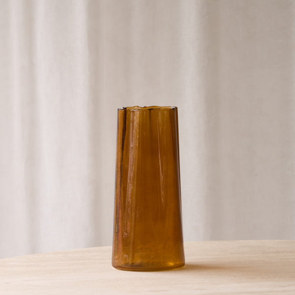 Murada Glass Vase | Brown