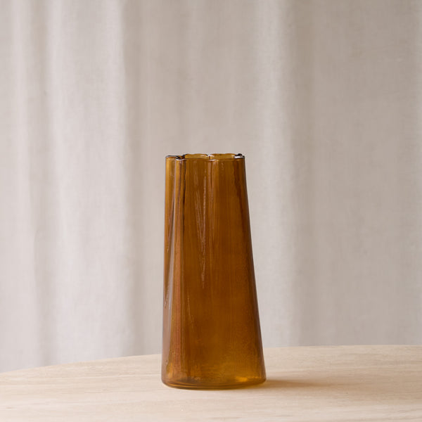 Murada Glass Vase | Brown