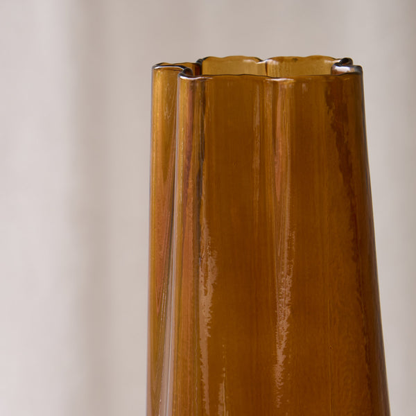 Murada Glass Vase | Brown