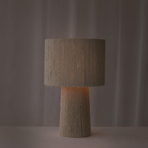 Pitino Jute Table Lamp | Medium - Cream
