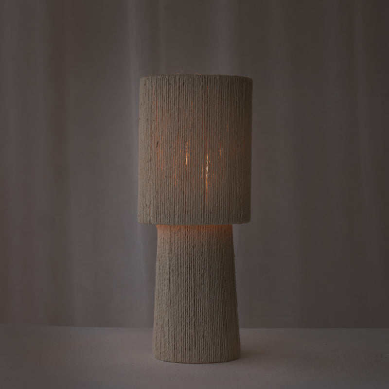 Pitino Jute Table Lamp | Tall - Cream