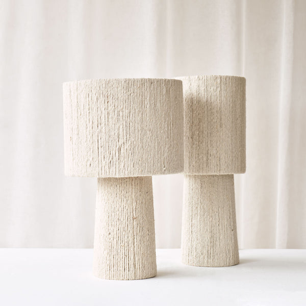 Pitino Jute Table Lamp | Medium - Cream