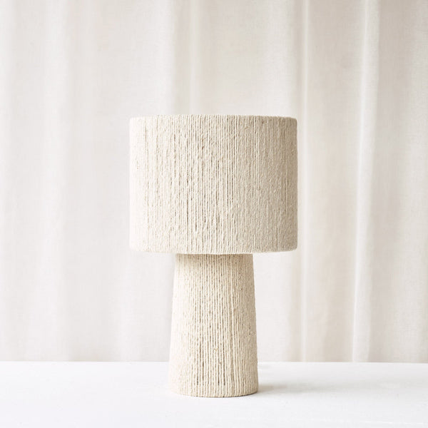 Pitino Jute Table Lamp | Medium - Cream