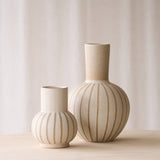 Ulloa Ceramic Vase | Matt Sand and Brown