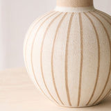Ulloa Ceramic Vase | Matt Sand and Brown