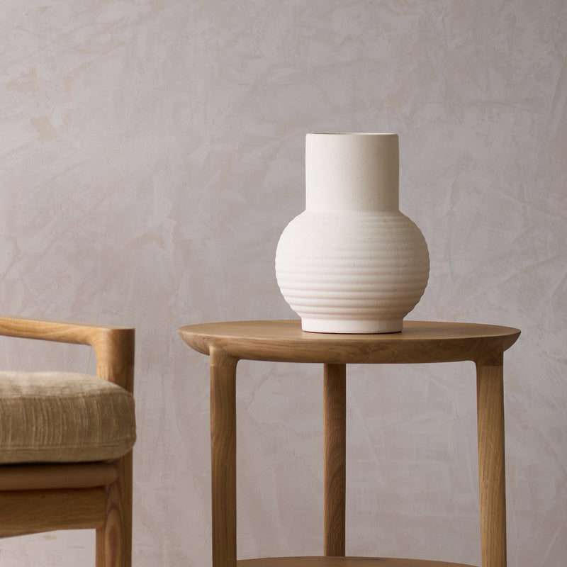 Ulloa Ceramic Vase | Matt Cream
