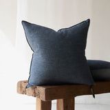 Cushion VV Linen | Petrole