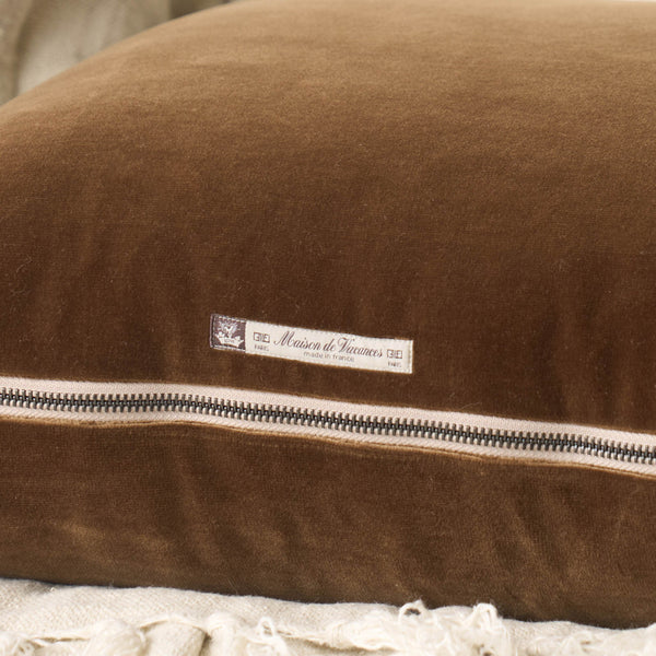 Palazzo Velvet Cushion | Havane (50 x 50cm)