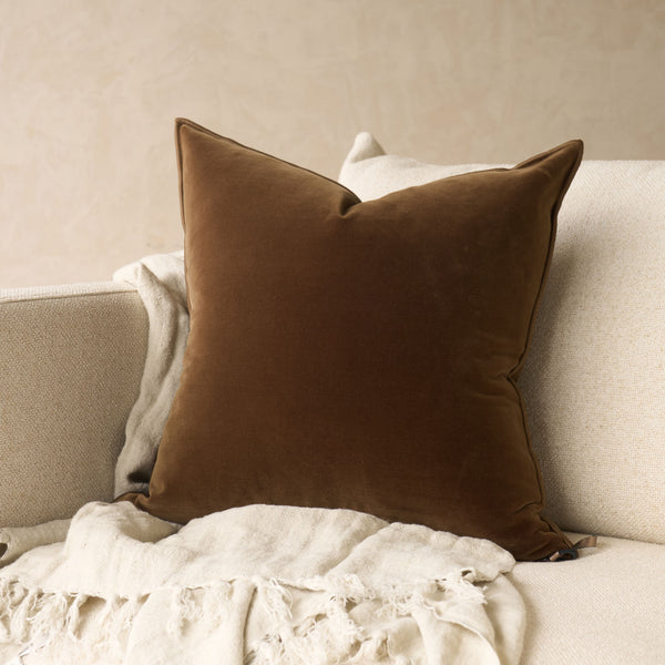 Palazzo Velvet Cushion | Havane (50 x 50cm)
