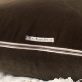 Palazzo Velvet Cushion | Kaki (50 x 50cm)