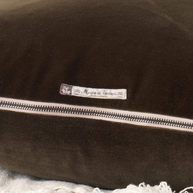 Palazzo Velvet Cushion | Kaki (50 x 50cm)