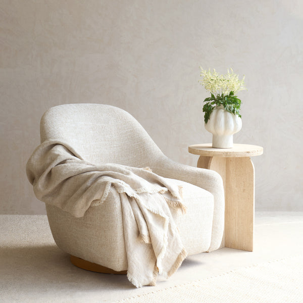 Belize Fabric Armchair | Birch (77cm)