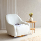 Belize Fabric Armchair | Ivory (77cm)