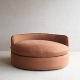 Cocola Swivel Lounge Chair | Caramel