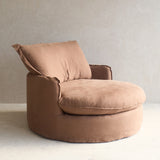 Cocola Swivel Lounge Chair | Mocha - Originals Furniture