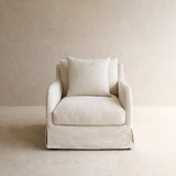 Corte Fabric Armchair | Ecru (87cm)