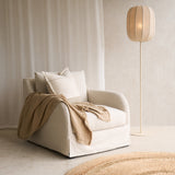 Corte Fabric Armchair | Ecru (87cm)