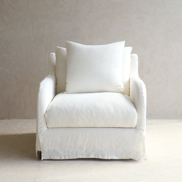 Corte Fabric Armchair | Off White