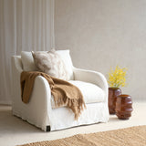 Corte Fabric Armchair | Off White
