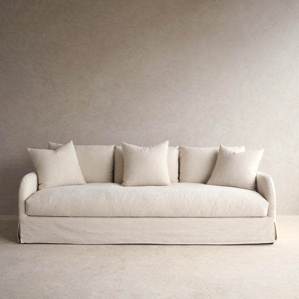 Corte Fabric Sofa | Ecru (234cm) - Originals Furniture