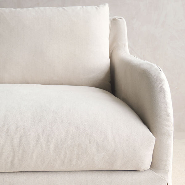 Corte Fabric Sofa | Ecru (234cm) - Originals Furniture