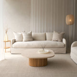 Corte Fabric Sofa | Ecru (234cm) - Originals Furniture