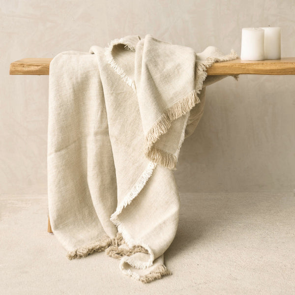 Hugo Throw Linen | Oatmeal