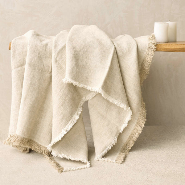Hugo Throw Linen | Oatmeal
