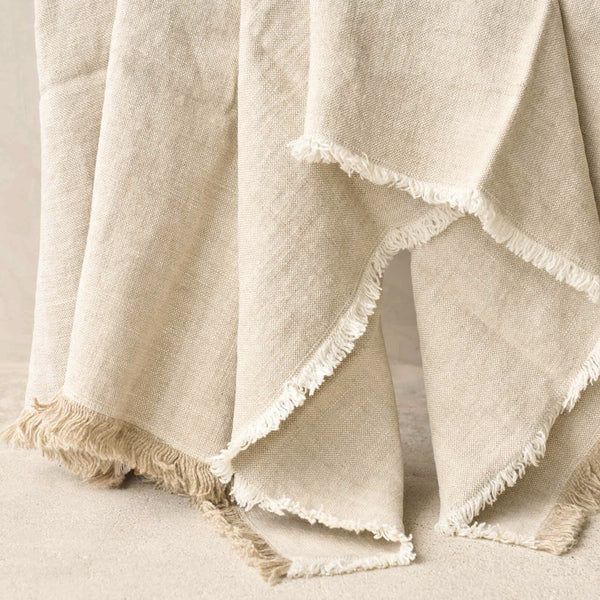Hugo Throw Linen | Oatmeal