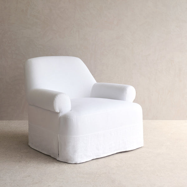 Lucca Fabric Armchair | Snow (94cm)