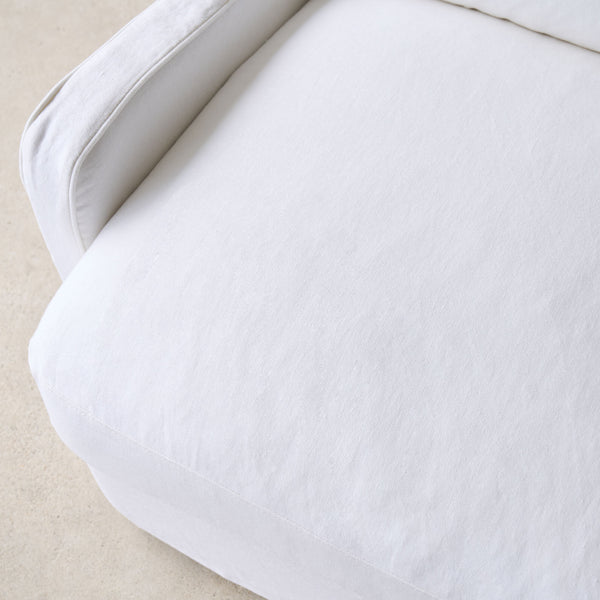 Pieve Fabric Sofa | Snow (230cm)