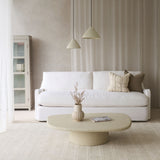 Pieve Fabric Sofa | Snow (230cm)