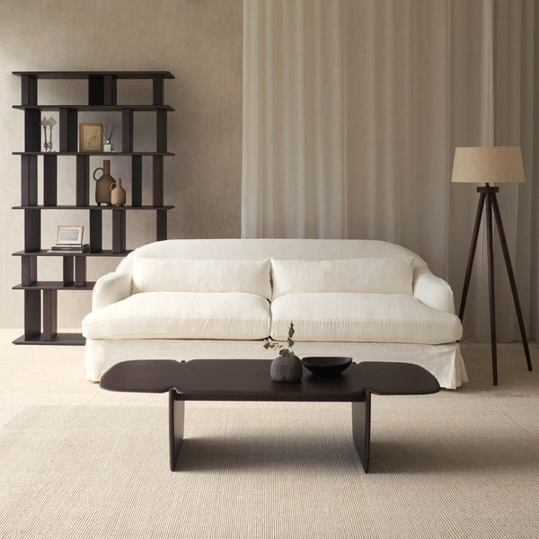 Trevi Fabric Sofa | Off White (230cm)