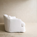 Trevi Fabric Sofa | Snow (230cm)