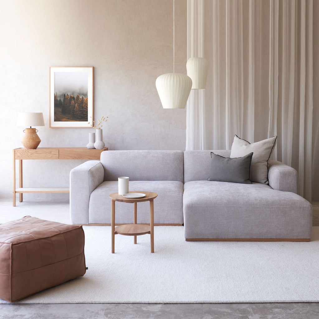 Komo Modular L Shape Sofa | Frost Grey (242cm) – Originals Furniture