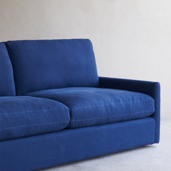 Bondi Fabric Sofa | 3 Seater - Navy (235cm)