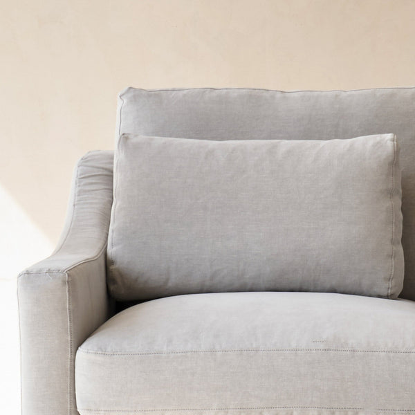 Hampton Fabric Sofa | 2 Seater - Cement (173cm)
