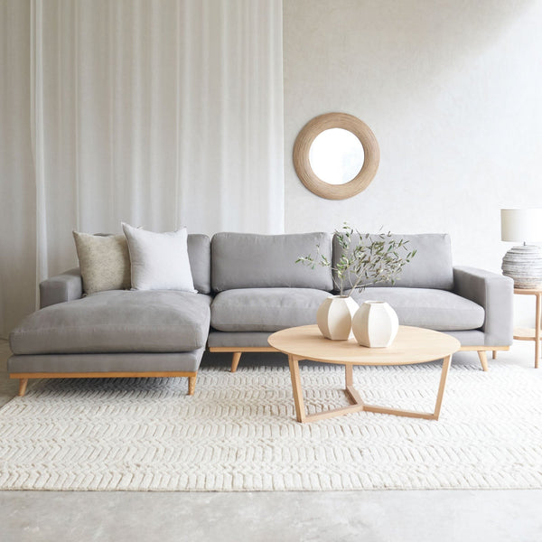 L Shape Fabric Sofa Grey Originals Furniture