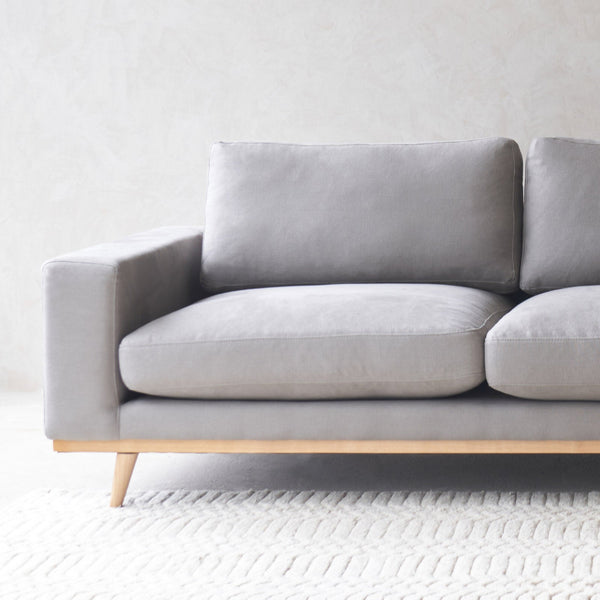 James L Shape Fabric Sofa | RHC - Slate (290cm)