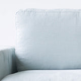James L shape fabric sofa in sky - Originals Furniture Singapore