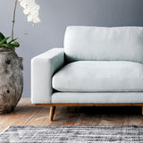 James L shape fabric sofa in sky - Originals Furniture Singapore