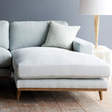James L shape fabric sofa in sky - Originals Furniture Singapore