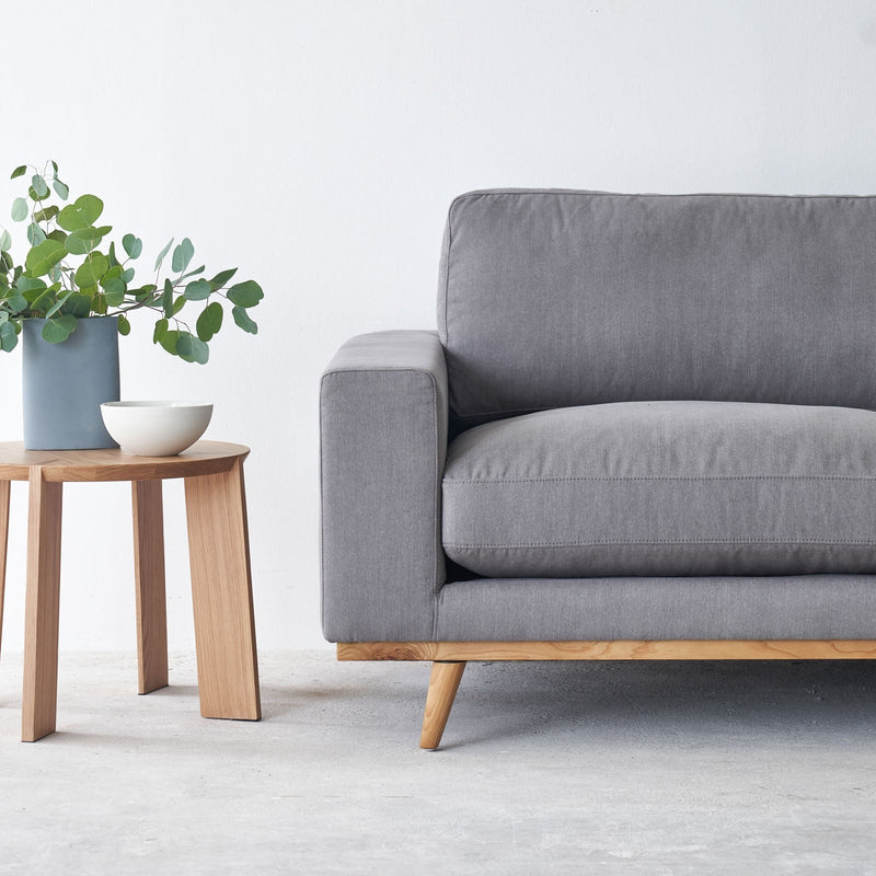 James L shape fabric sofa in slate - Originals Furniture Singapore