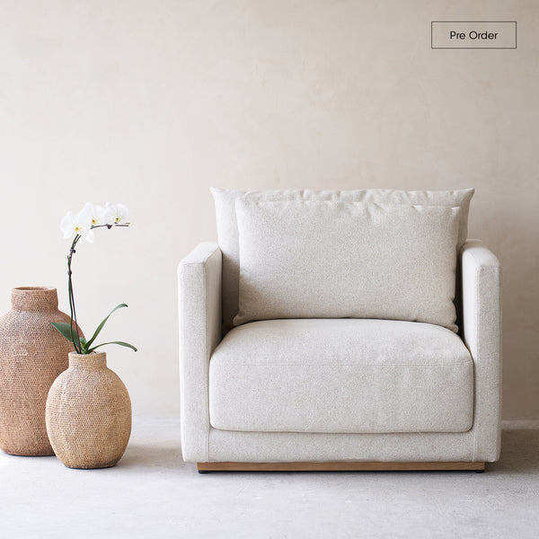 Portofino Fabric Armchair | Wheat